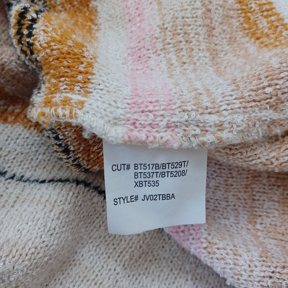 Billabong Hoodie Baja Beach Hooded Sweater Multi-Colored Stripe Womens Large - Picture 11 of 15